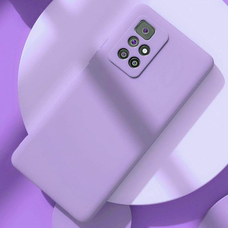 360 Degree Protection Back Case Cover Liquid Silicone Soft Matte Phone Case For Xiaomi Redmi Note 11 Pro Max 11S 10 10S 9 9S 8 Candy Shockproof Bumper Cover  Liquid Silicone Back Cover Case Stevvex
