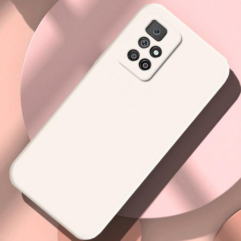 360 Degree Protection Back Case Cover Liquid Silicone Soft Matte Phone Case For Xiaomi Redmi Note 11 Pro Max 11S 10 10S 9 9S 8 Candy Shockproof Bumper Cover  Liquid Silicone Back Cover Case Stevvex