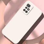 360 Degree Protection Back Case Cover Liquid Silicone Soft Matte Phone Case For Xiaomi Redmi Note 11 Pro Max 11S 10 10S 9 9S 8 Candy Shockproof Bumper Cover  Liquid Silicone Back Cover Case Stevvex