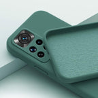 360 Degree Protection Back Case Cover Liquid Silicone Soft Matte Phone Case For Xiaomi Redmi Note 11 Pro Max 11S 10 10S 9 9S 8 Candy Shockproof Bumper Cover  Liquid Silicone Back Cover Case Stevvex