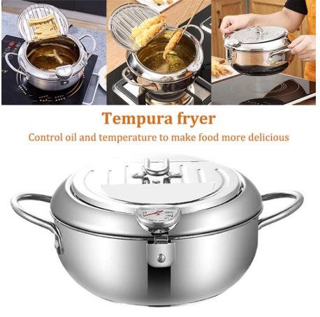 Stainless Steel Telescopic Folding Basket Frying Basket French Fries Degreasing Kitchen Tool Pi-Mart