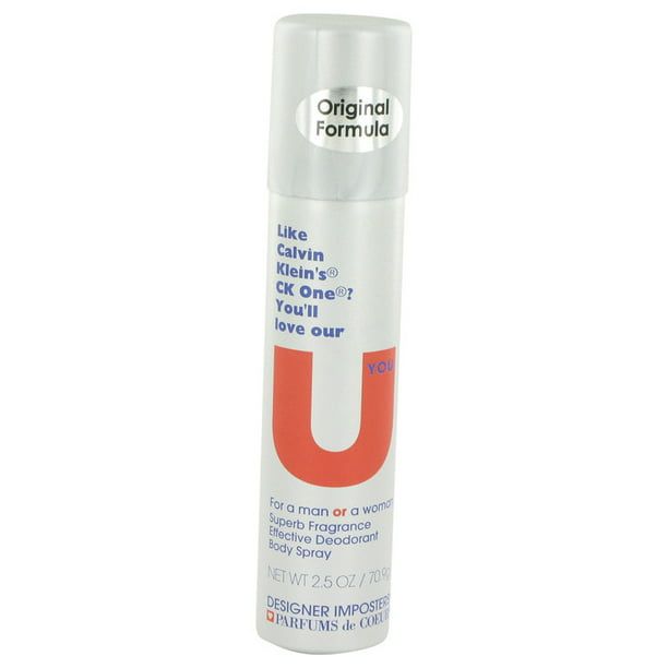 Designer Imposters U You by Parfums De Coeur Deodorant Body Spray (Unisex) 2.5 oz for Women EasyOptionXY LLC
