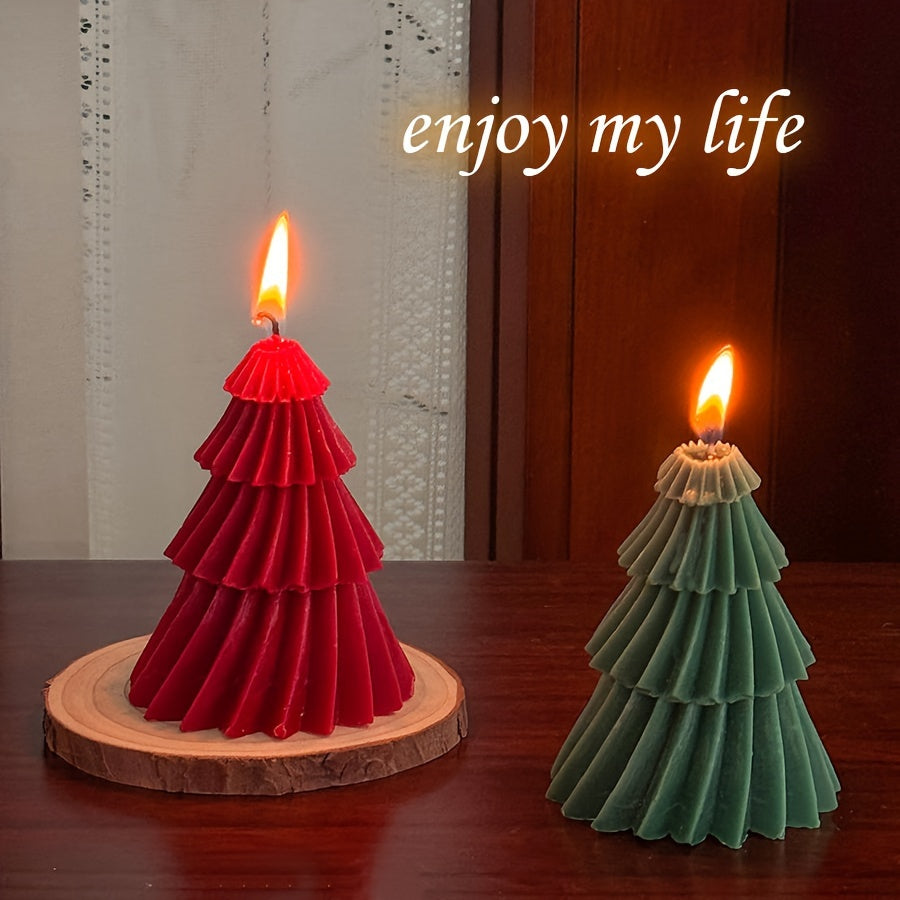 Handcrafted Christmas Tree Scented Candle - Smokeless, Long-Lasting Fragrance | Perfect for Holiday Decor & Gifts for Women | Ideal for Christmas, Halloween, Valentine's, Mother's Day & Birthdays, Christmas Decor Lootquake LLC