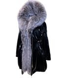 Genuine Silver Fox Fully Lined Hood Rabbit Insulated Parka Alaska® Outerwear Company