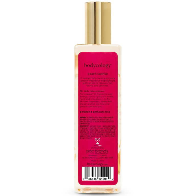 Bodycology Peach Sunrise Fragrance Body Mist, 8 oz