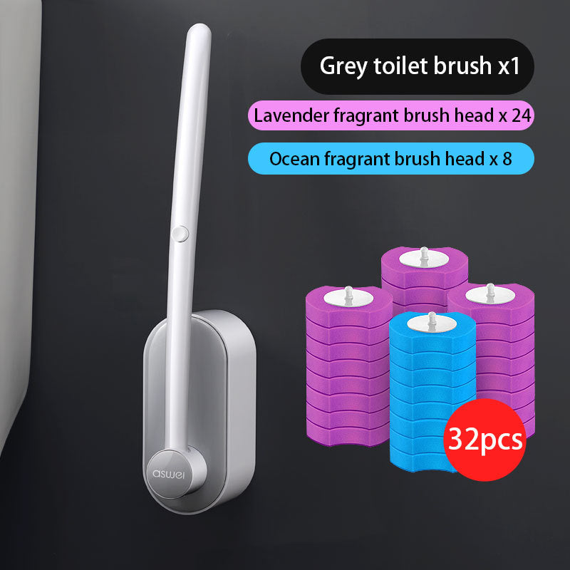 Disposable No Dead Angle Toilet Cleaning Brush Pi-Mart