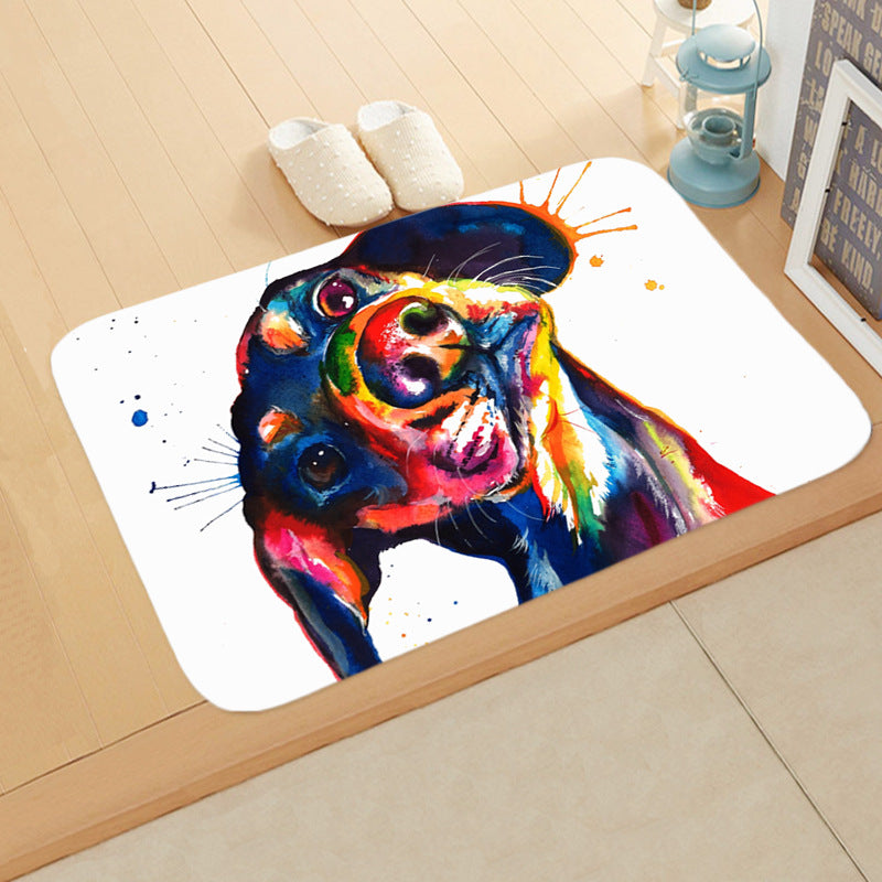 Digital Printing Floor Mat Bathroom Kitchen Toilet Absorbent non-slip Mat Pi-Mart