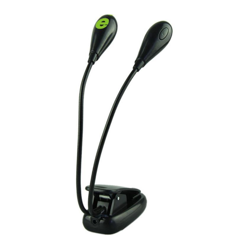Super Adjustable Goosenecks Clip LED Lamp For Book Reading With Stand And Double Ligh  Rechargeable 12 LED Warm Book Light, Clip On Bed Reading Light, Music Stand Lamp, 2 Brightness & 2 Goosenecks Light Up 2 Full Pages. Perfect For Bookworms, Kids & Music - SJB-DIAMOND ELITES