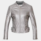 PU leather motorcycle leather jacket Pi-Mart