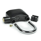 Black Waterproof Siren Alarm Padlock Alarm Lock For Bike Motorcycle Bicycle Safety Perfect With 110dB Alarm Pi-Mart