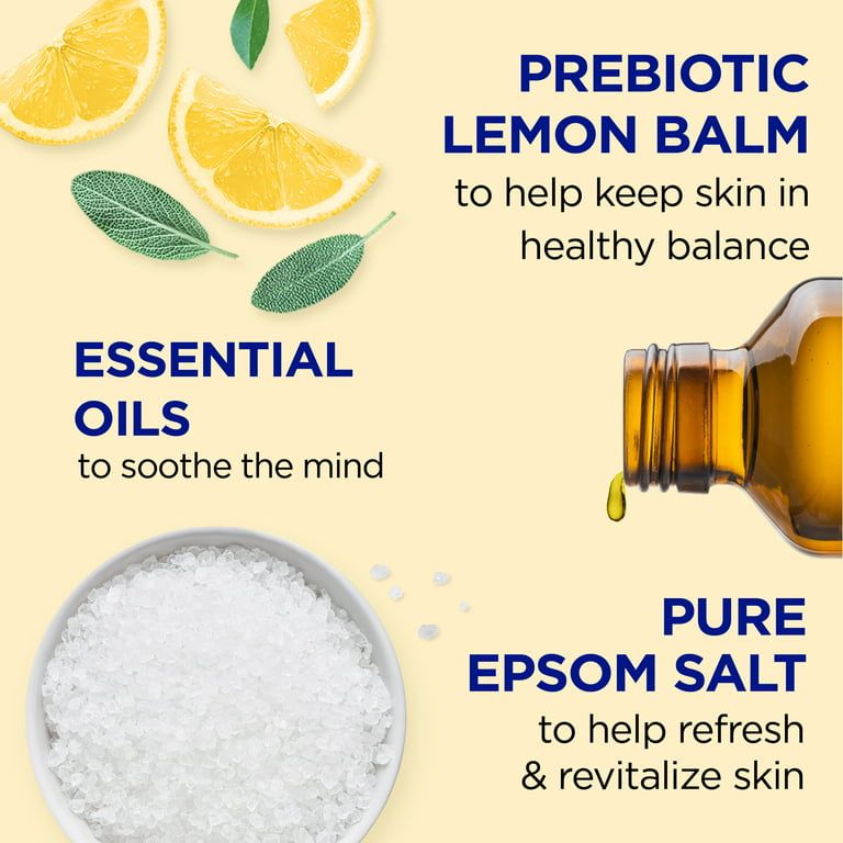Dr Teal's Foaming Bath with Prebiotic Lemon Balm and Essential Oil Blend, 34 fl oz EasyOptionXY LLC