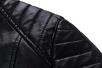 PU leather motorcycle leather jacket Pi-Mart