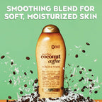 OGX Smoothing + Coconut Coffee Exfoliating Body Scrub with Arabica Coffee & Coconut Oil, Paraben-Free with Sulfate-Free Surfactants, 19.5 Fl Oz EasyOptionXY LLC