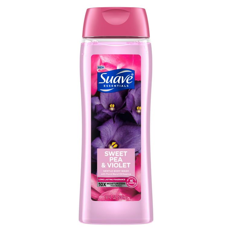 Suave Essentials Gentle Body Wash, Sweet Pea & Violet, 18 oz EasyOptionXY LLC