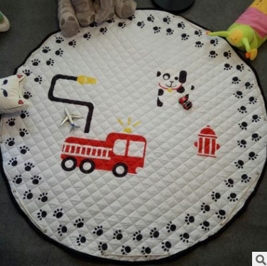 Explosion models Ins cotton car storage mat storage toy mats Round outing children climbing mat storage bag Pi-Mart