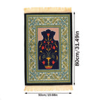 1pc Luxury Muslim Prayer Mat, Non-Slip Printed Islamic Kabah, Soft Worship Cushion, Meditation Rug, Pilgrimage Blanket, Islamic Prayer Carpet, Ideal Islamic Gift Lootquake LLC