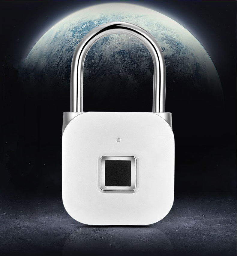 Locker Fingerprint Lock Smart Lock Household Luggage Dormitory Locker Anti-theft Electronic Padlock Pi-Mart