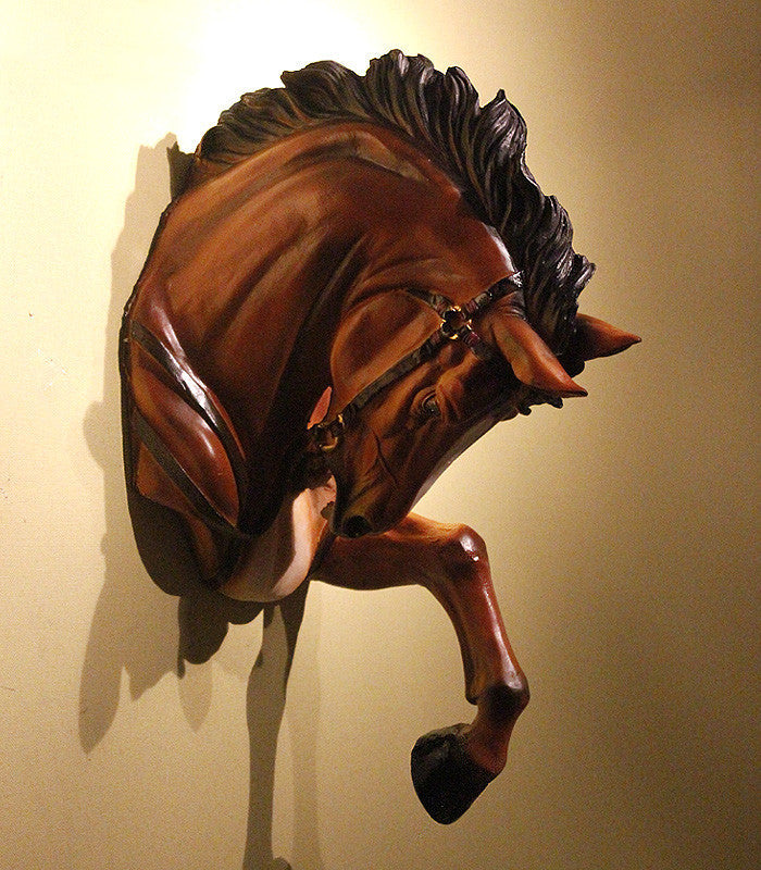 European Resin Horse Head Wall Hanging And Horse Head Wall Decoration Pendant Lootquake LLC