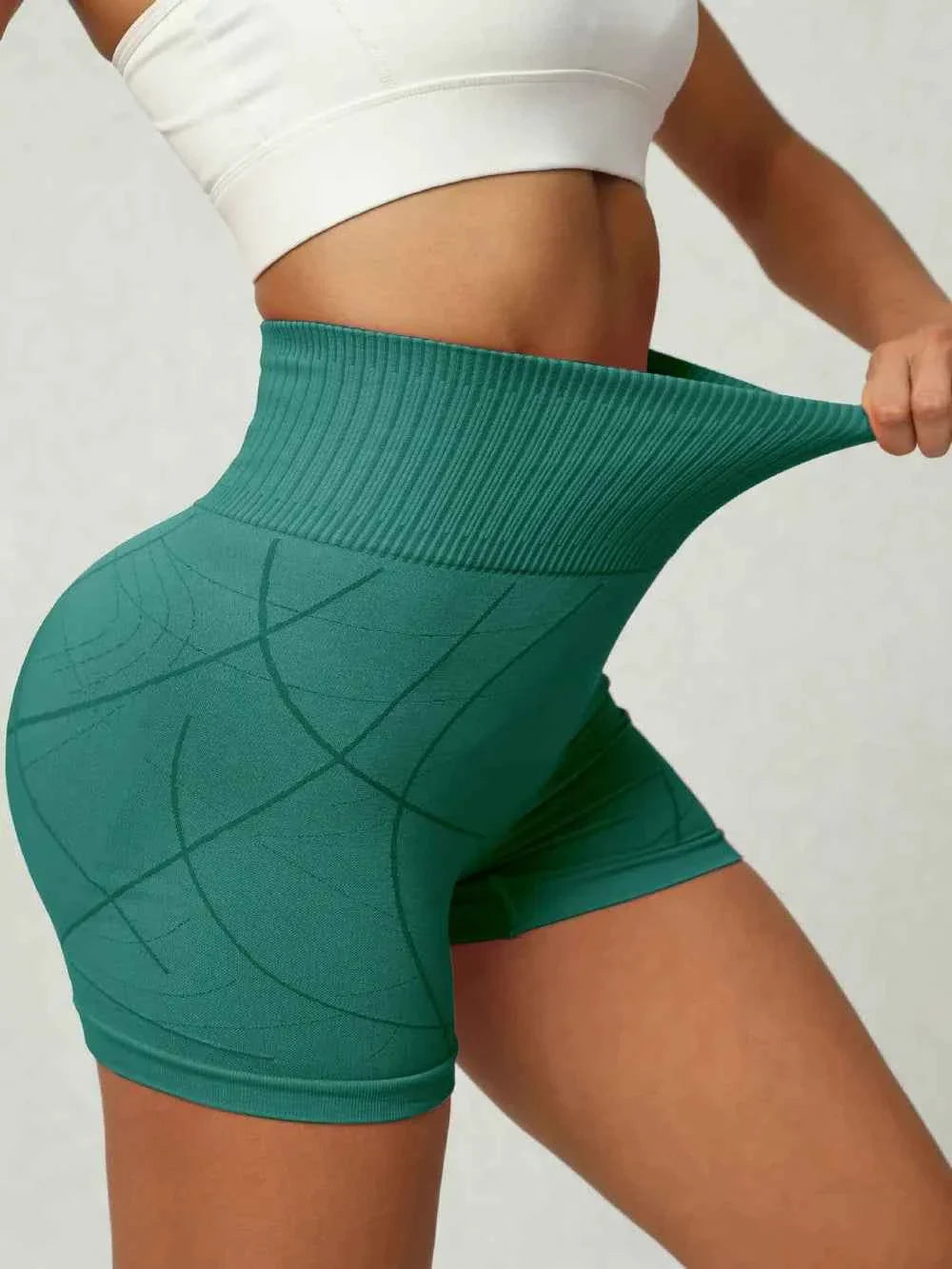 High Waist Active Shorts THRIXINE