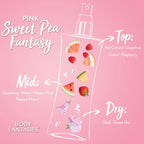 Body Fantasies Signature Fragrance Body Spray, Pink Sweet Pea Fantasy, 8 fl oz