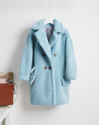 Teddy bear cashmere coat women Pi-Mart