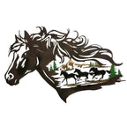 Statue Adonis Courtyard Metal Horse Lootquake LLC