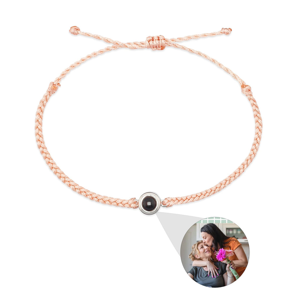 Creative Customized Color Photo Projection Bracelet Hand Woven Lovers Personality Jewelry For Men And Women Valentine's Day Gift Pi-Mart