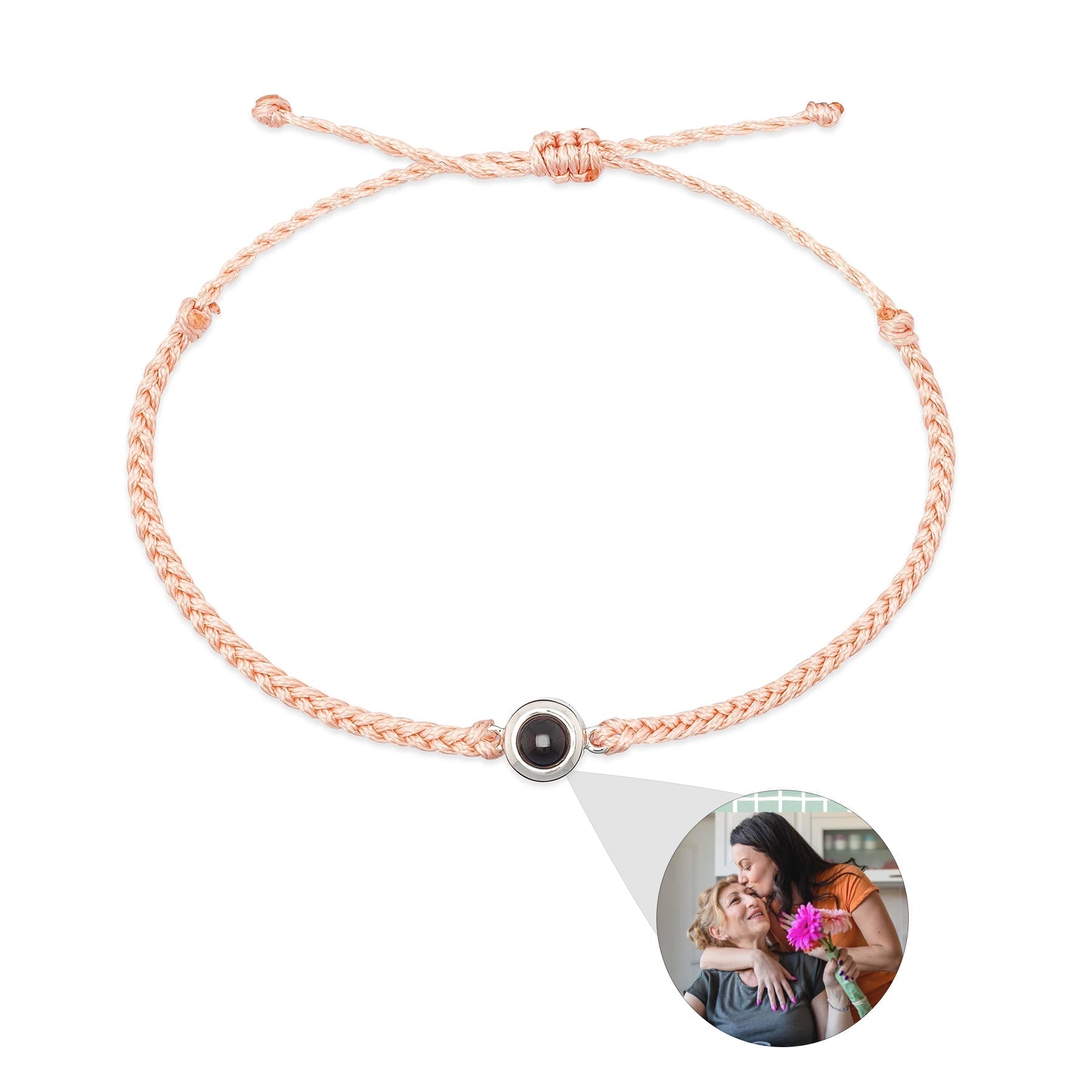 Creative Customized Color Photo Projection Bracelet Hand Woven Lovers Personality Jewelry For Men And Women Valentine's Day Gift Pi-Mart