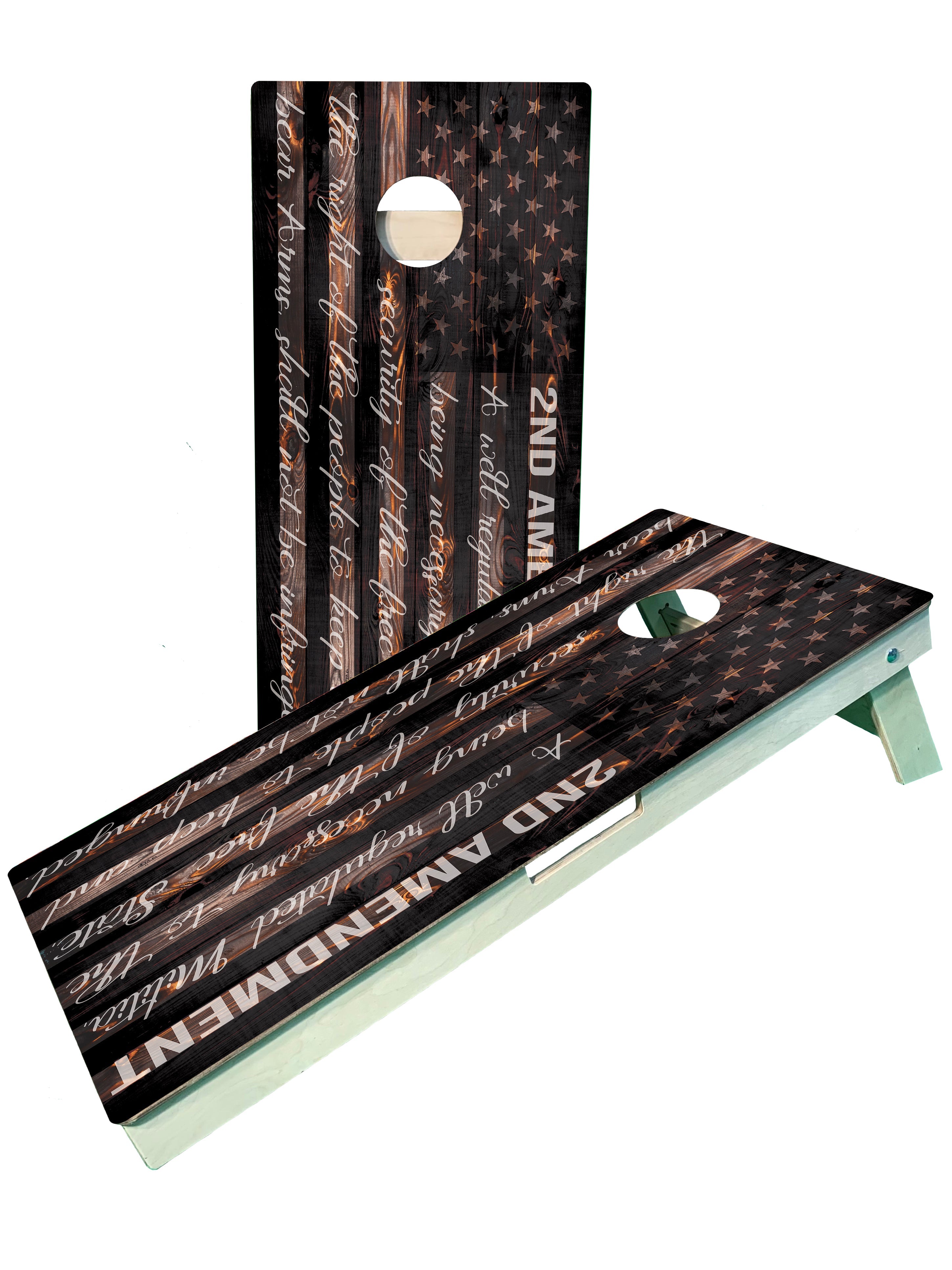2nd Ammendment Cornhole Boards - SJB-DIAMOND ELITES