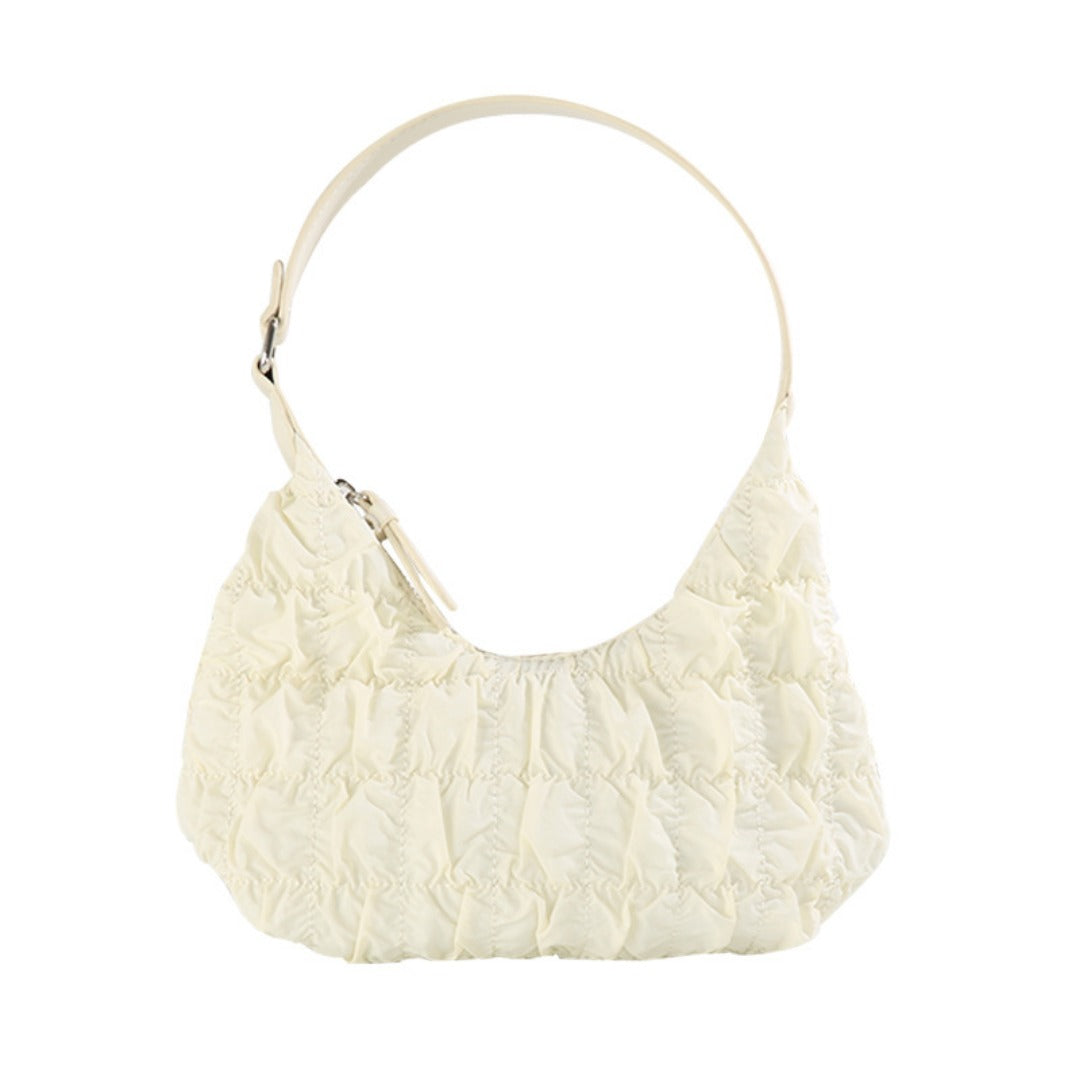 small shoulder bag cream puff bag pleated bag hobo - SJB-DIAMOND ELITES