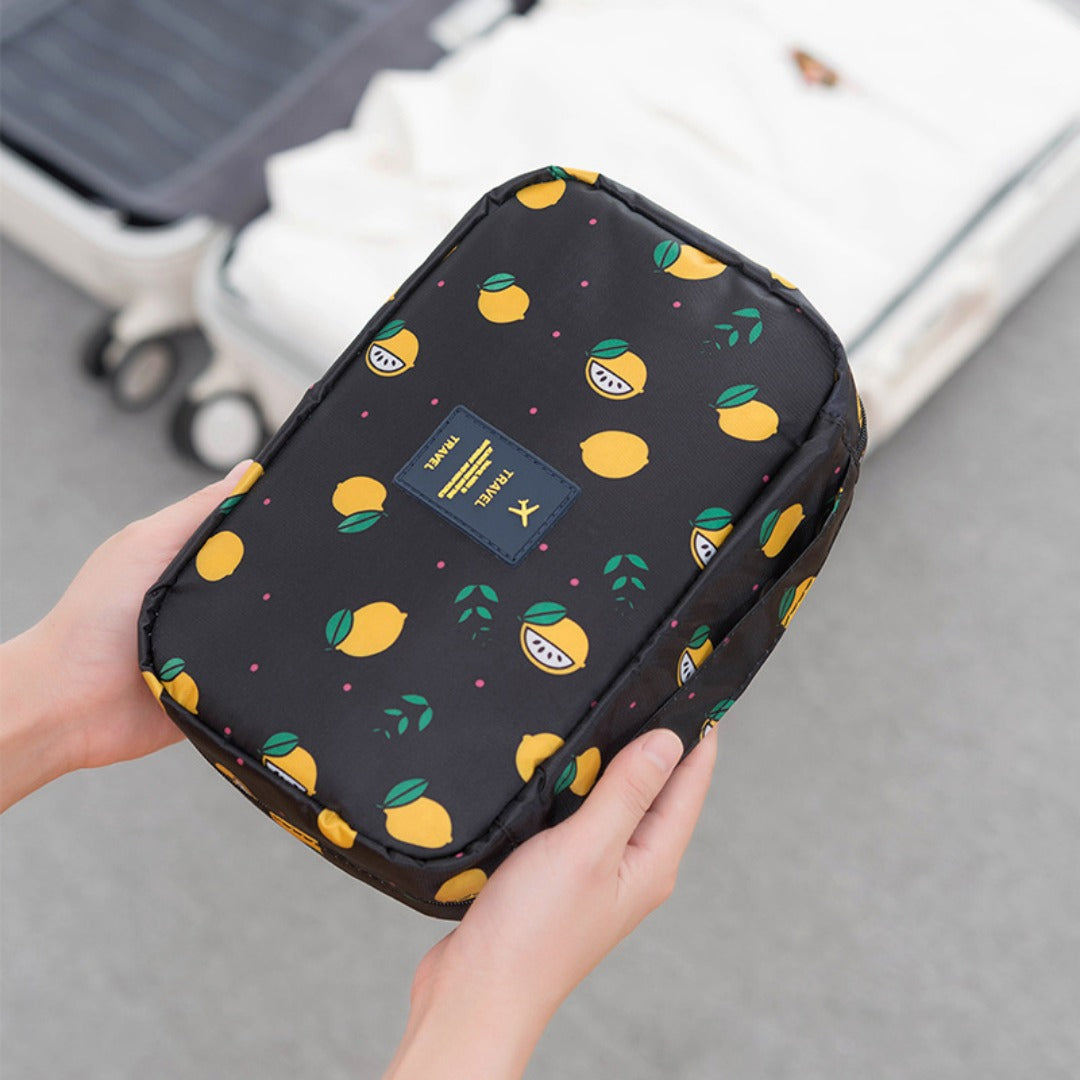 Toiletry Bag, Travel Wash Bag, Printed nylon Cosmetic Bag, Multifunctional Portable Large Capacity Storage Bag, Hangable Wash Bag - SJB-DIAMOND ELITES