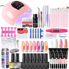 Poly nail Gel Kit With 54W UV Lamp Pi-Mart