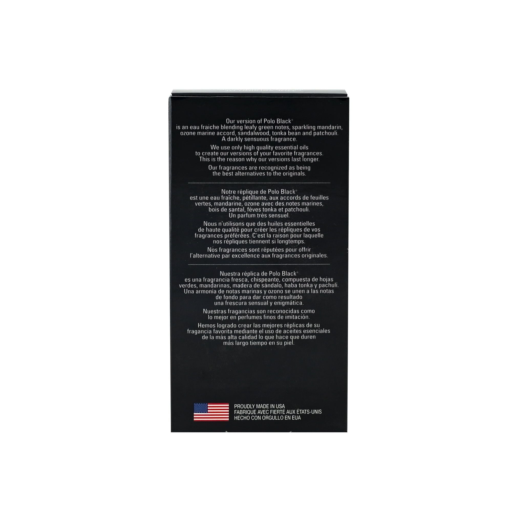Parfums Belcam Black Classic Match Eau de Toilette, Cologne for Men, 2.5 Oz EasyOptionXY LLC