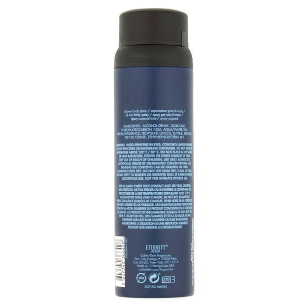 Calvin Klein Eternity Aqua Body Spray for Men, 5.4 oz EasyOptionXY LLC