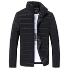 Men's Thickened Down Jacket - 100% White Goose Down Filled Loose Fit Coat
