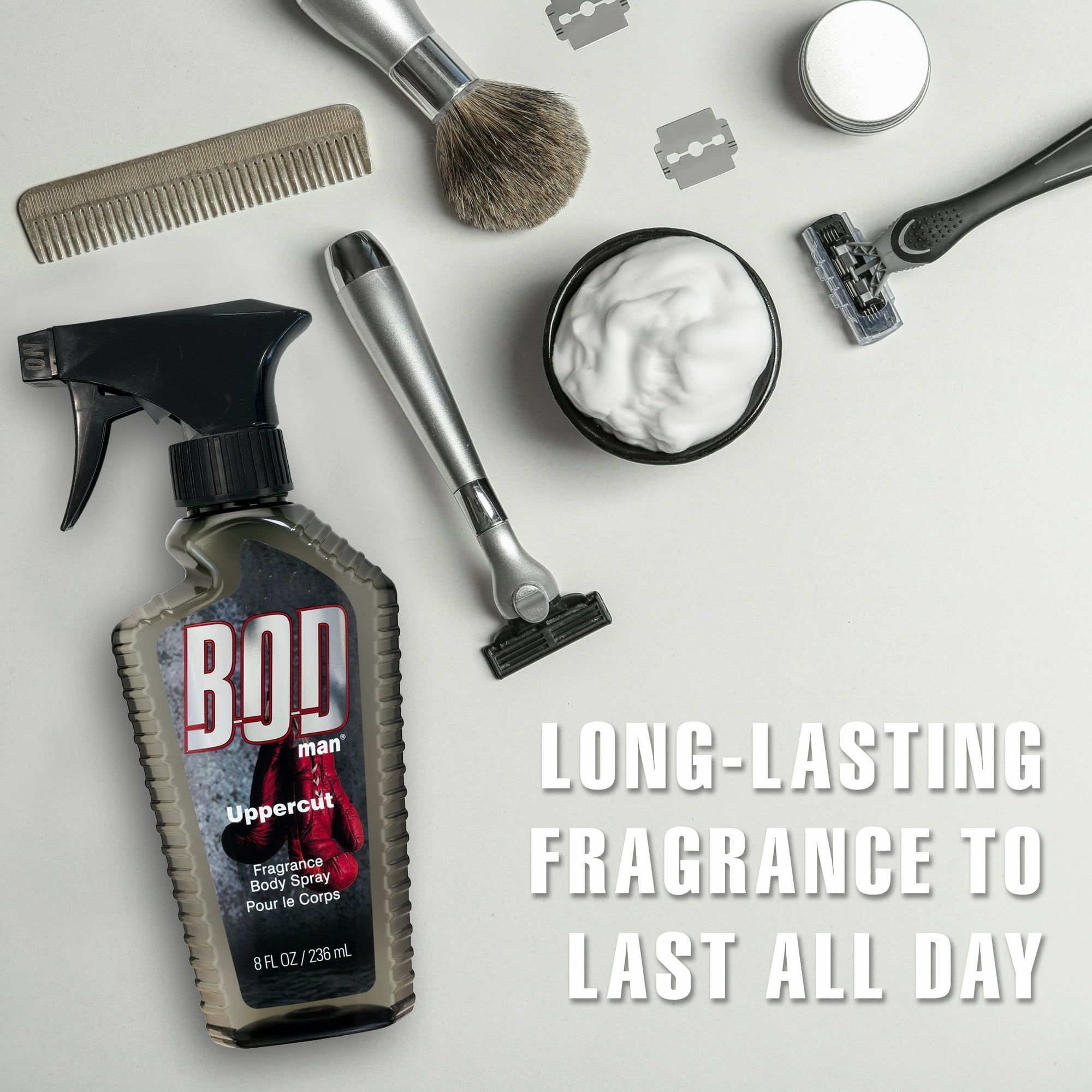 BOD Man Fragrance Body Spray, Uppercut, 8 fl oz EasyOptionXY LLC