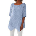 Striped sleeves T-shirt for Women Pi-Mart