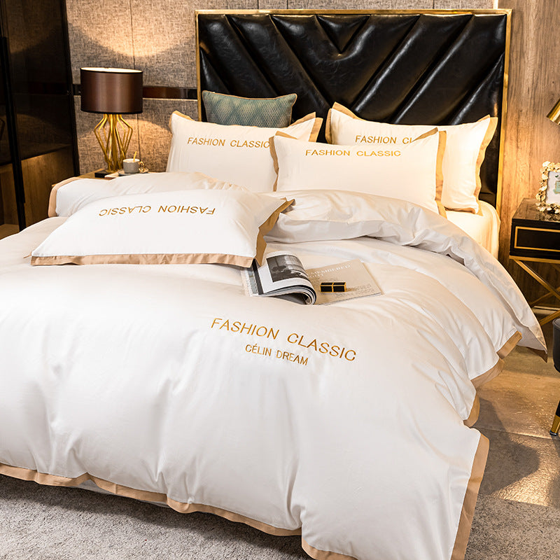 Four-piece bedding set with pure cotton cover Pi-Mart