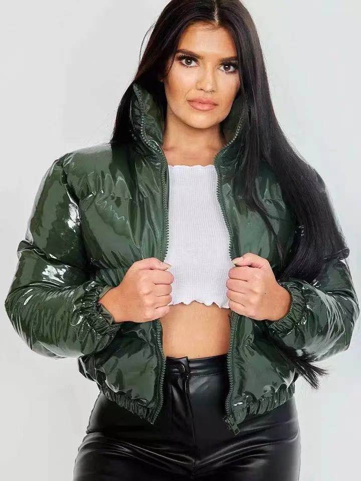 Glossy Bread Jacket Down Cotton Jacket Quilted Jacket Pi-Mart