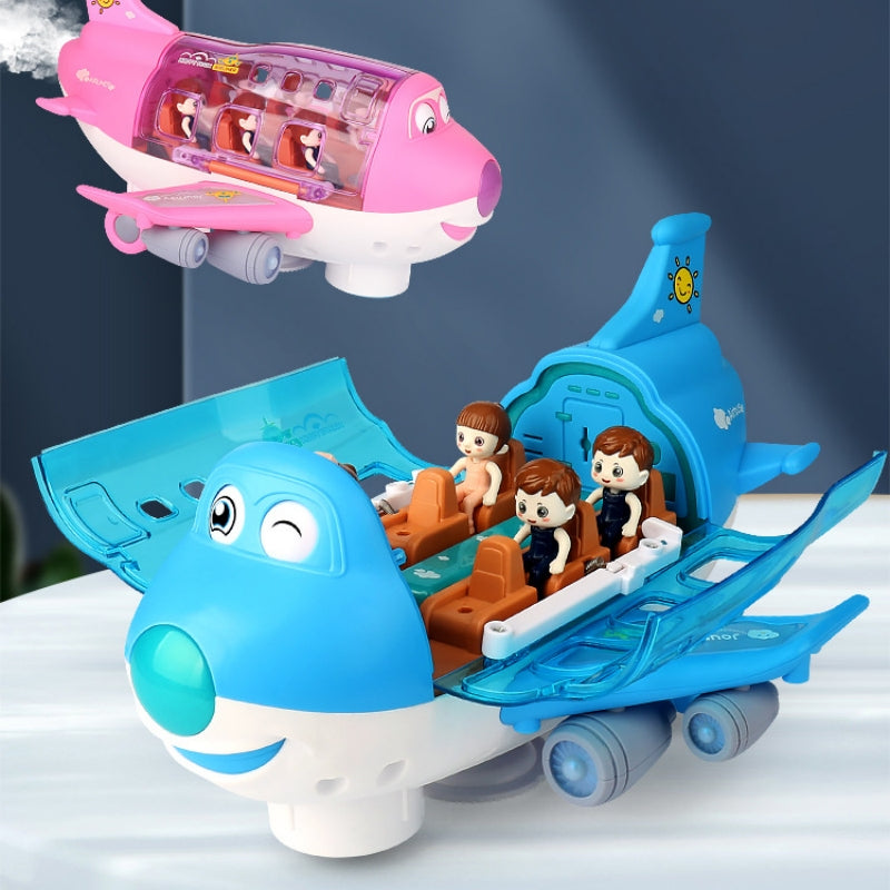 Electric Universal Cartoon Airplane Lights Music Rotation Pi-Mart