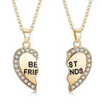 BondedHearts™ – Custom Couple Necklaces (Split Heart Set)