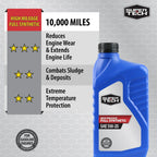 Super Tech High Mileage Full Synthetic SAE 5W-20 Motor Oil, 1 Quart