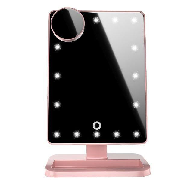 Touch Screen Makeup Mirror With 20 LED Light Bluetooth Music Speaker 10X Magnifying Mirrors Lights Pi-Mart