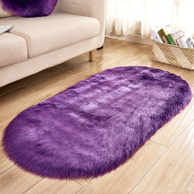 Oval wool-like carpet Pi-Mart