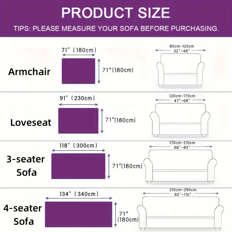 1pc Soft & Cozy Chenille Reversible Sofa Cover Blanket - Double-Sided Retro Design, Sofa Protective Cover, Soft Couch Throw, Slipcover for Bedroom, Office, Living Room, Home Decor - Easy Care, Stain Resistant, Machine Washabl