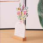 Creative Flower Calendar Home Living Room Table Decoration Ornaments