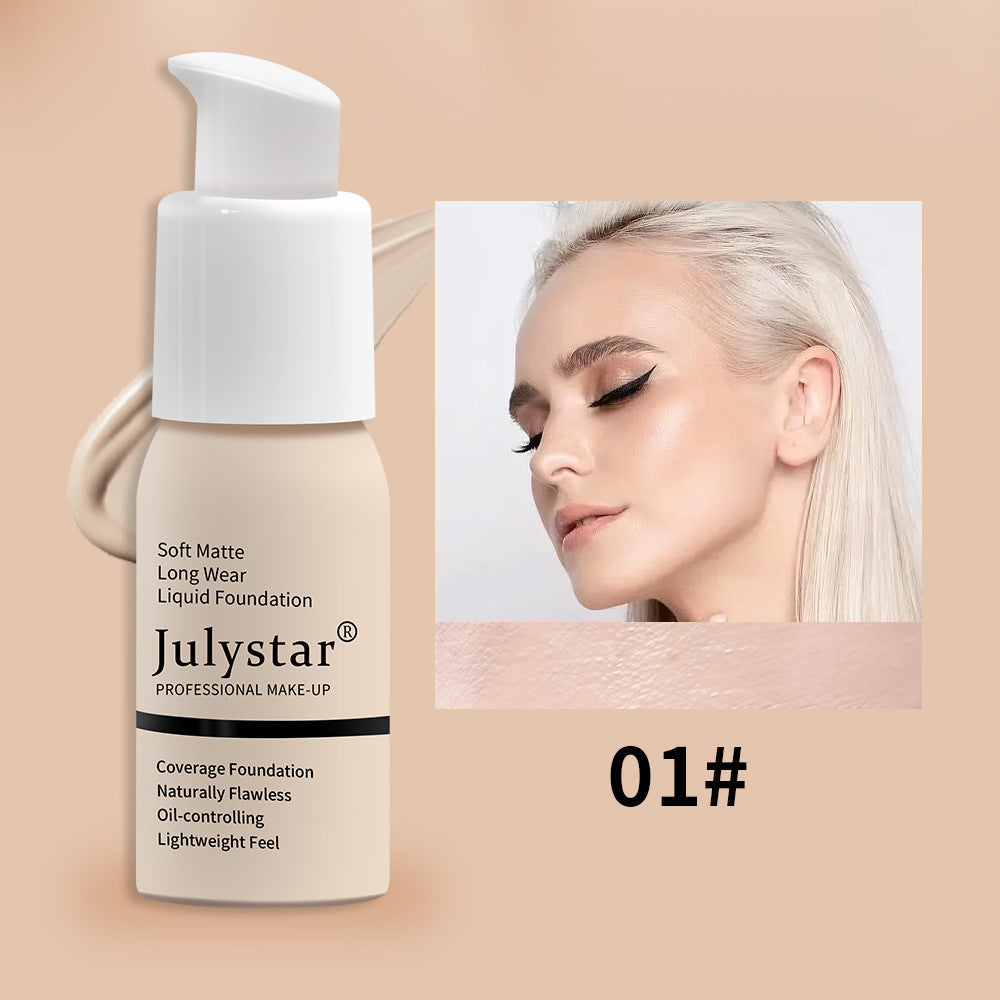Waterproof Lasting Non Take Off Makeup Concealer Liquid Foundation Beauty Makeup Pi-Mart