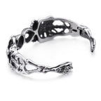 Men's Stainless Steel Skull Opening Bracelet