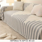 1pc Soft Chenille Sofa Protector - All-Season Universal Fit, Anti-Cat Scratch, Stain-Resistant, Plush Throw Blanket, Living Room and Bedroom Decor Essential - Easy Care, Machine Washable, and Durable Lootquake LLC