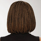 Braid Wig, Female Short Hair, Wave Head Wig, Full Top Chemical Fiber Headgear